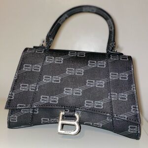 Balenciaga Black and Gray Satchel